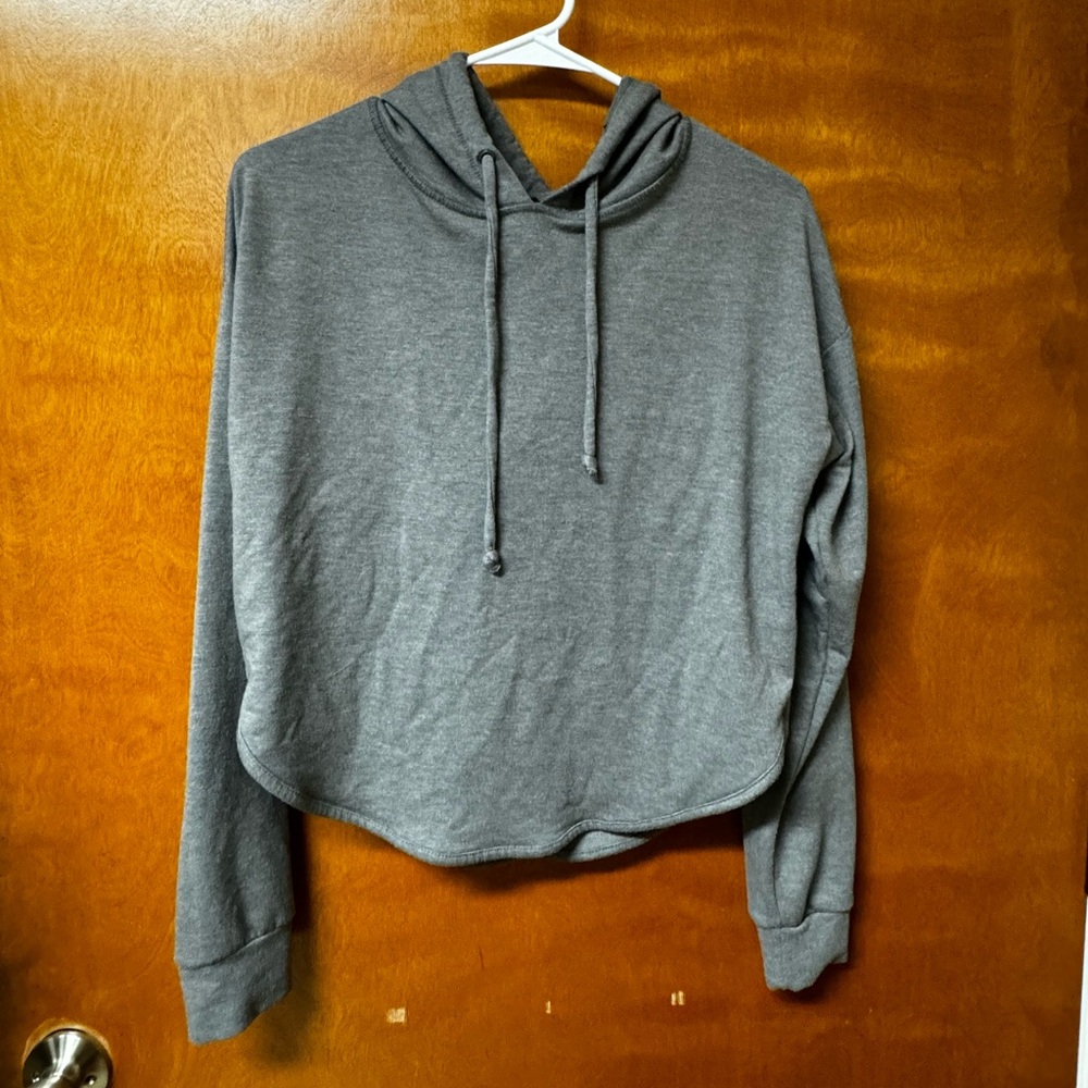 Gray Running Hoodie
